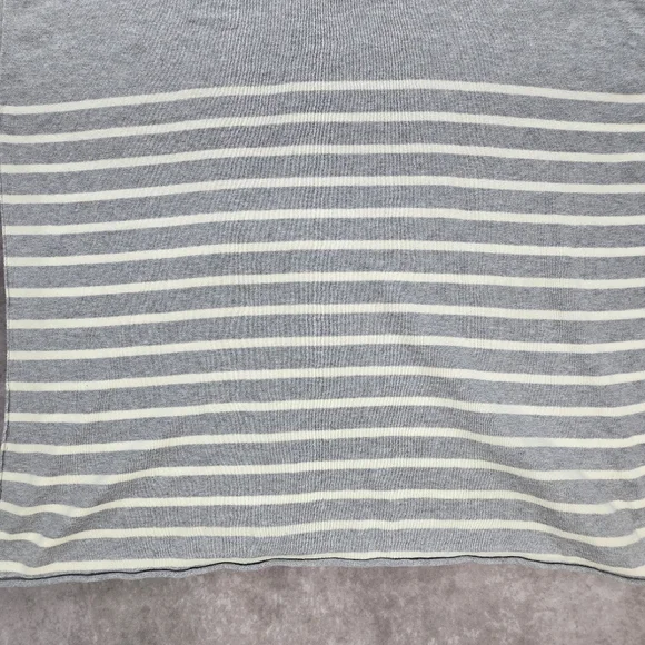 Eileen Fisher Organic Cotton Striped Short Sleeve Sweater - Picture 9 of 11